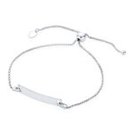 Set of 2 Thin ID Bolo Bracelet Set for Mother & Daughter 7 Inch Sterling Silver - Image 4