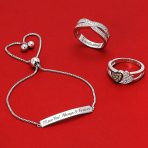 Minimalist Name Plated Bar Identification Tag ID Bolo Bracelet Sterling Silver Adjustable - Image 5