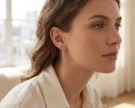 Minimalist 4MM Star CZ Opal Gemstone Dangle Earrings 14K Gold Plated Silver - Image 3