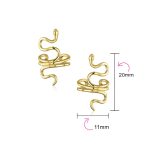 Reptile Climber Snake Ear Cuff Cartilage Earrings Non-Pierced Sterling Silver - Image 12