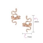 Reptile Climber Snake Ear Cuff Cartilage Earrings Non-Pierced Sterling Silver - Image 11