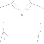 Asian Style Green Jade Dragon Pendant Necklace 18 Inch - Image 3