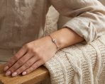 Spiritual Tiny Delicate Evil Eye Hamsa Hand Charm Bracelet .925 Sterling Silver - Image 3