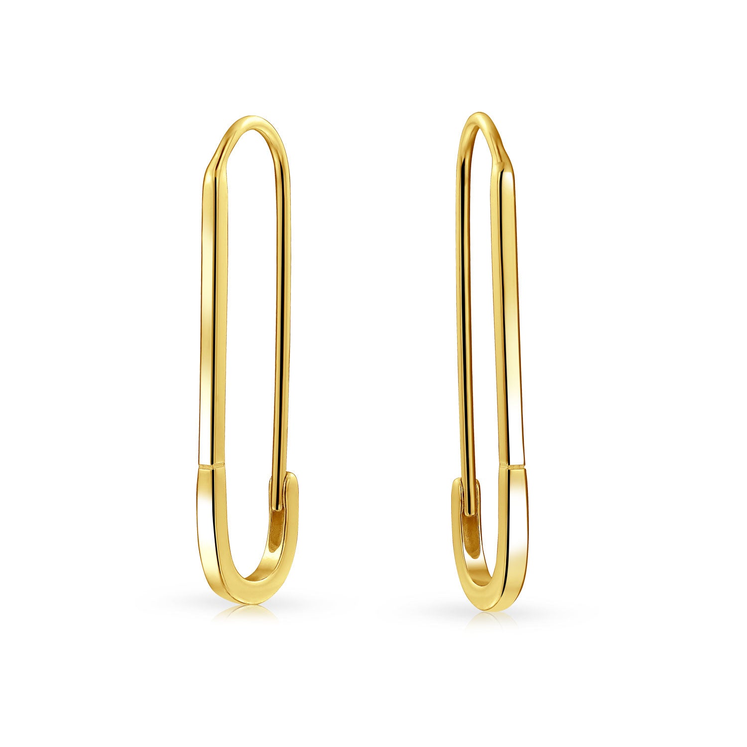 pin-threader-drop-earrings-gold-plated_pfs-12-6466_1 Inspirational Safety Pin Dangle Earrings for Displaced People Gold Plated Silver - Image 1