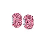 Set of 2 Solid Crystal Spacer Charm Bead Sterling Silver Core - Image 12