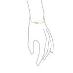 Delicate Rose Quartz Jewelry Set Earrings Bracelet & Pendant in 18K Gold Plated - Image 6