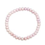 Classic Freshwater Cultured Pink Pearl Stretch Bracelet Stackable Strand 8MM - Image 2