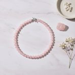 Classic Freshwater Cultured Pink Pearl Stretch Bracelet Stackable Strand 8MM - Image 6