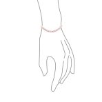 Classic Freshwater Cultured Pink Pearl Stretch Bracelet Stackable Strand 8MM - Image 4