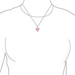 Romantic 5CT CZ Cubic Zirconia Heart-Shaped Solitaire Pendant Necklace .925 Sterling Silver - Image 8