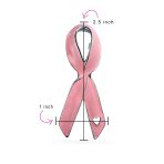 Prevention Pink Ribbon Breast Cancer Survivor Brooche Pin Gold Heart Accessory - Image 5