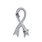 Prevention Pink Bow Ribbon Breast Cancer Survivor Brooche Pin Enamel Accessory - Image 3