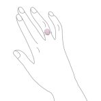 Oval Cabochon Moonstone Silver Ring with Split Shank Boho Statement Design - Image 11