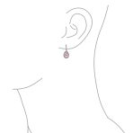 Classic 7CT Aqua Blue Cubic Zirconia CZ Large Teardrop Earrings Hinge Clip Closure - Image 23