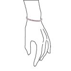 Bridal 10CT Princess Cut CZ Tennis Bracelet in Silver - Image 8