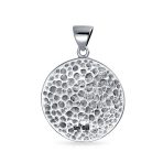 Coin Medallion Pirates Skull Pendant Necklace Oxidized .925 Sterling Silver - Image 2