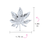 Canada Maple Leaf Brooche Pin - Sterling Silver Western Jewelry Accessory - Image 4