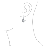 Equestrian Cowgirl Dangle Earrings with Galloping Horse Sterling Silver Jewelry - Image 3