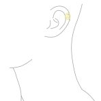 Minimalist Geometric Ear Cuff Cartilage Clip Wrap Helix Earrings Rose Gold Silver - Image 4