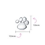 BFF Animal Lover Pet Dog Cat Paw Print Stud Earrings Pendant Set .925 Sterling Silver - Image 10