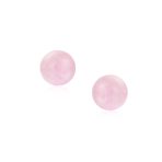 Classic 6MM Light Orange Coral Gemstone Drop Ball Earrings in Sterling Silver - Image 20