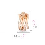 Classic Celtic Knot Clip-On Earrings Two Tone For Non-Pierced Ears Gold Plated - Image 16