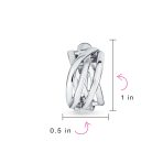 Classic Celtic Knot Clip-On Earrings Two Tone For Non-Pierced Ears Gold Plated - Image 21