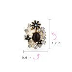 Multicolor Butterflies Flower Clip-On Earrings Non-Pierced Ears - Image 8