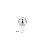 Set of Two Minimalist Drop Ball Earrings in Sterling Silver 2-10 MM Sizes - Image 23
