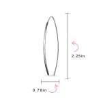 Delicate Minimalist Modern Long Thin Linear Threader Earrings Sterling Silver - Image 10