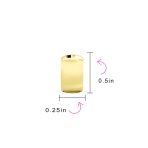 Simple Wide Huggie Hoop Earrings Gold Plated .925 Sterling Silver Polished Hinge Closure - Image 8