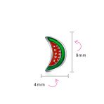 Watermelon Apple Pineapple Cupcake Strawberry Cherry Enamel Stud Earrings - Image 16