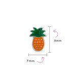 Watermelon Apple Pineapple Cupcake Strawberry Cherry Enamel Stud Earrings - Image 17