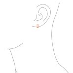 Simple Basic Wide Huggie Hoop Earrings Rose Gold Plated Sterling Silver - Image 8
