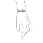 Equestrian Statement Wild Western Running Horses Cuff Bracelet Solid .925 Sterling Silver - Image 3