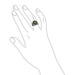 Two Tone Mens Silver Ring Nautical Boat Wheel Viking Compass Signet Black Gold - Image 3