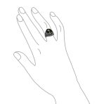 Oval Signet Nautical Rope Anchor Ring Two Tone Sterling Silver Made In Turkey - Image 3