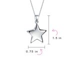 American Patriotic Celestial Star Necklace Earrings Set - Image 5