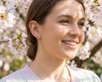 Animal Pet Lovers Black Enamel Heart Paw Print Stud Earrings .925 Sterling Silver - Image 3