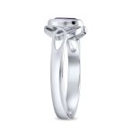 Celtic Iridescent Labradorite Stone Trinity Knot Friendship Triquetra Ring .925 Sterling Silver - Image 5