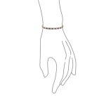 CZ Tennis Bracelet 12CT 4 Prong Gold Plated Brass 7.5 Inch - Image 6
