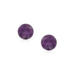 Classic 6MM Light Orange Coral Gemstone Drop Ball Earrings in Sterling Silver - Image 11