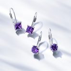 Classic Round 1CT CZ Solitaire Drop Stud Earrings .925 Sterling Silver Leverback - Image 46