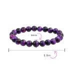 Natural Stone Multi Color Stackable Round 8MM Ball Beads Strand Stretch Bracelet - Image 63