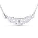 Traditional Irish Celtic Trinity Collar Necklace with Color Changing Moonstone - Image 2