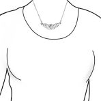 Traditional Irish Celtic Trinity Collar Necklace with Color Changing Moonstone - Image 3