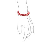 Set of 2 Evil Eye Glass Bead Stretch Bracelets with Crystal Accents - Image 9