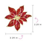 Large Statement White Enamel Lily Flower Brooch Scarf Pin Gold Plated - Image 10