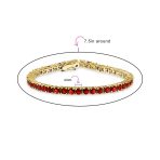 Classic 12CTW Cubic Zirconia Solitaire CZ Tennis Bracelet Gold Plated 7.5 Inch - Image 19