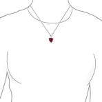 Romantic 5CT CZ Cubic Zirconia Heart-Shaped Solitaire Pendant Necklace .925 Sterling Silver - Image 13
